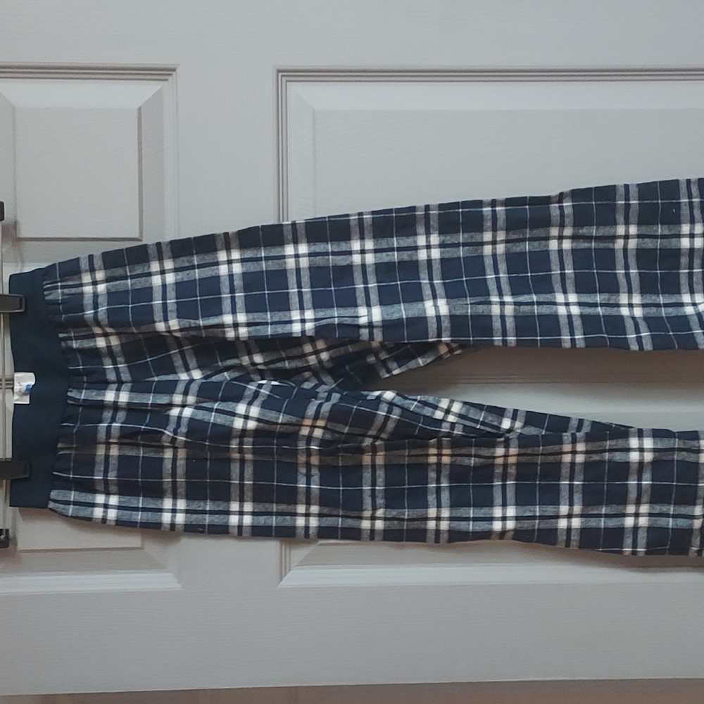 Navy Blue Flannel Pajama pants, Youth